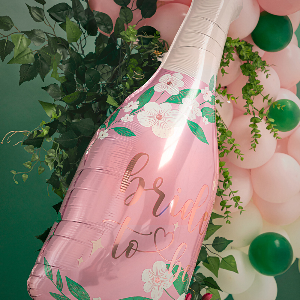 Party Deco - Foil balloon Bottle Bride to be - 49.5x108.5 cm - mix