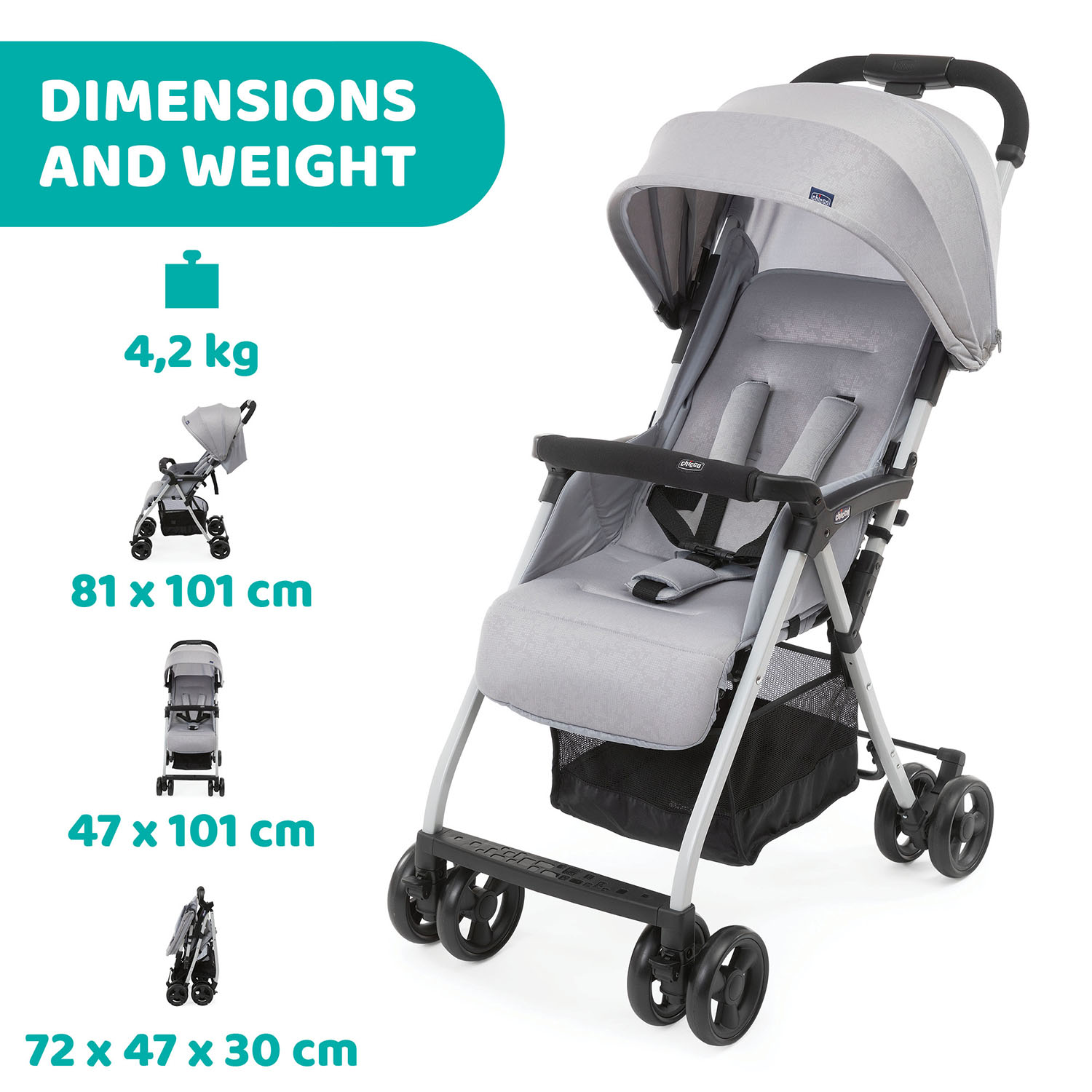 Clevamama - Baby Changing Basket With Quilted Waterproof Mat