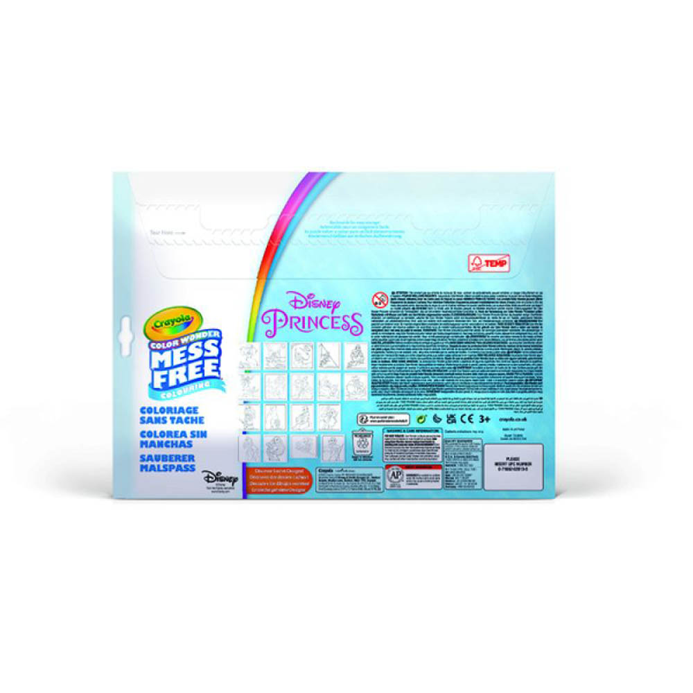 Crayola - Color Wonder Set Disney Princess Coloring Book - 4 Markers