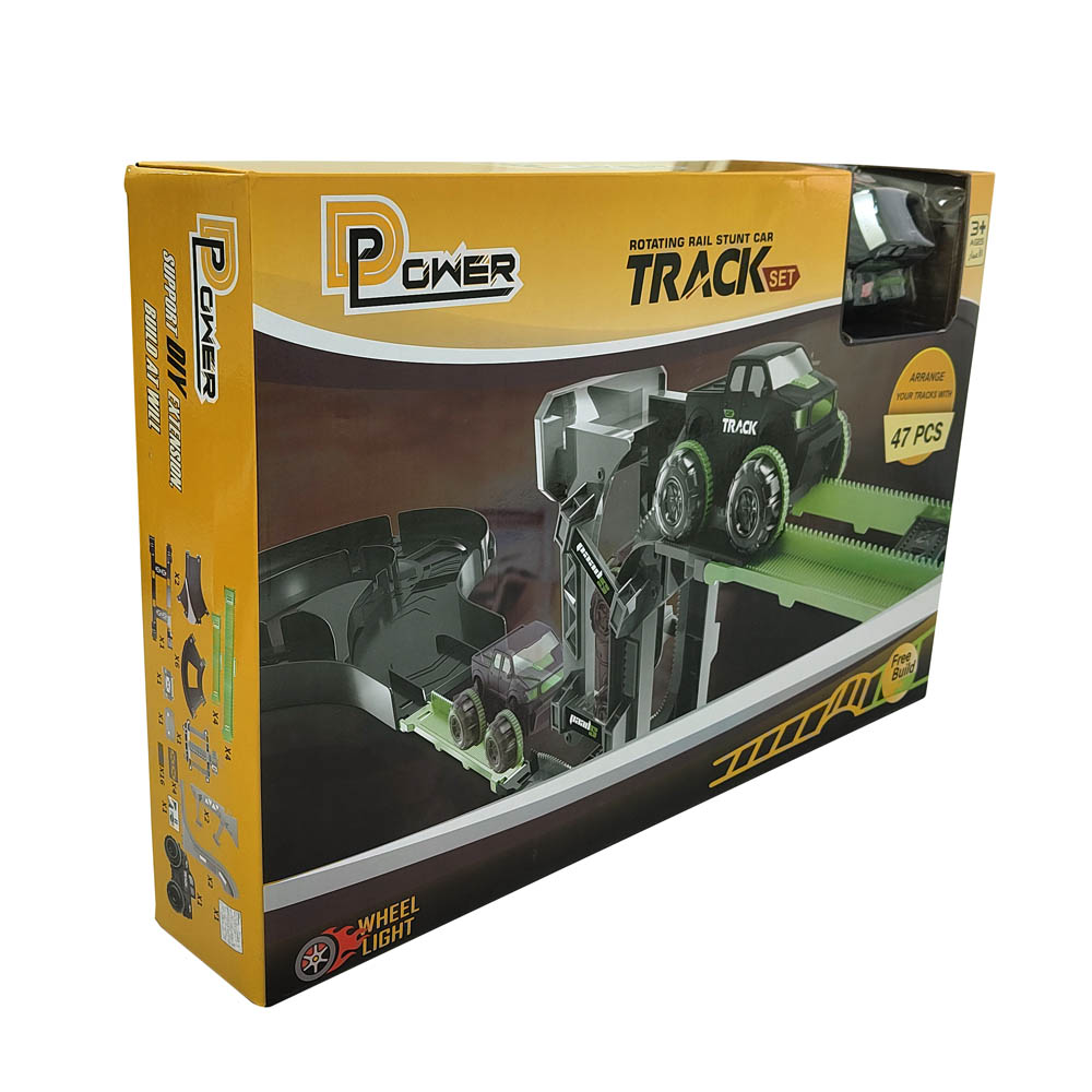 D-Power - Vertical Climb Stunt Car Track - 47pc Set