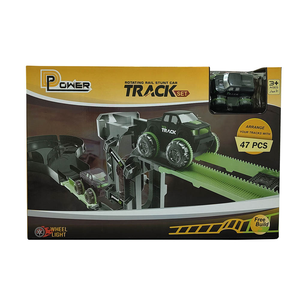 D-Power - Vertical Climb Stunt Car Track - 47pc Set