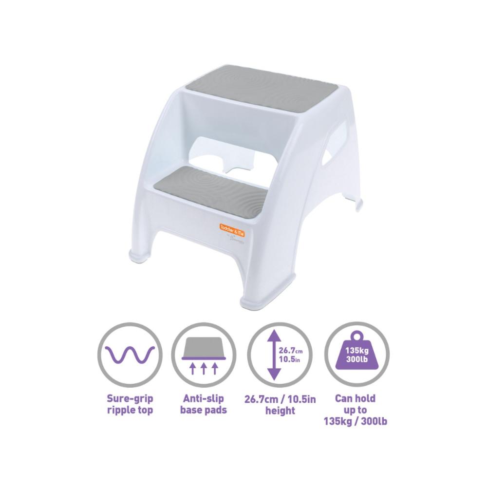 Dreambaby - Toddler & Me Step Stool For Kids & Adults - Grey