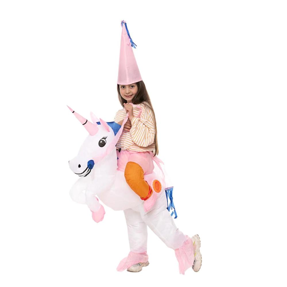 Factory Price - Little Princess Inflatable Unicorn Costume For Kids - Pink