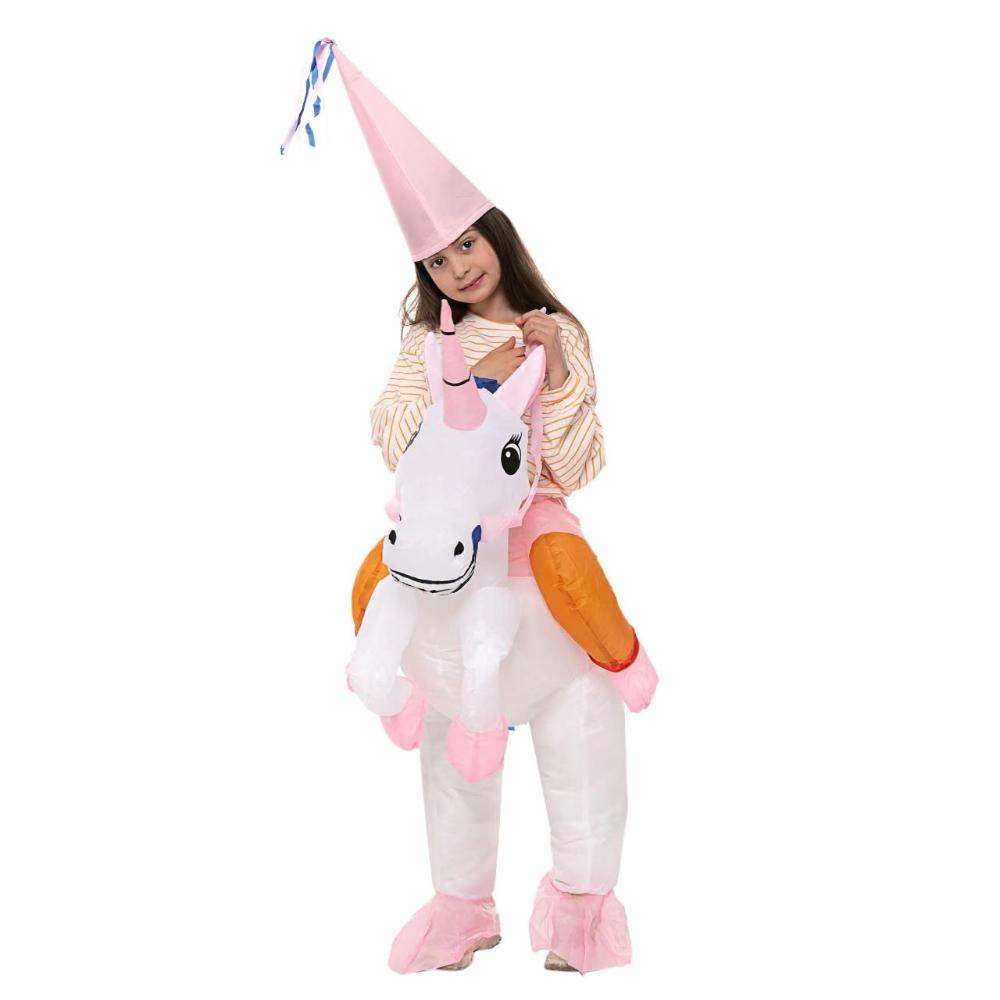 Factory Price - Little Princess Inflatable Unicorn Costume For Kids - Pink