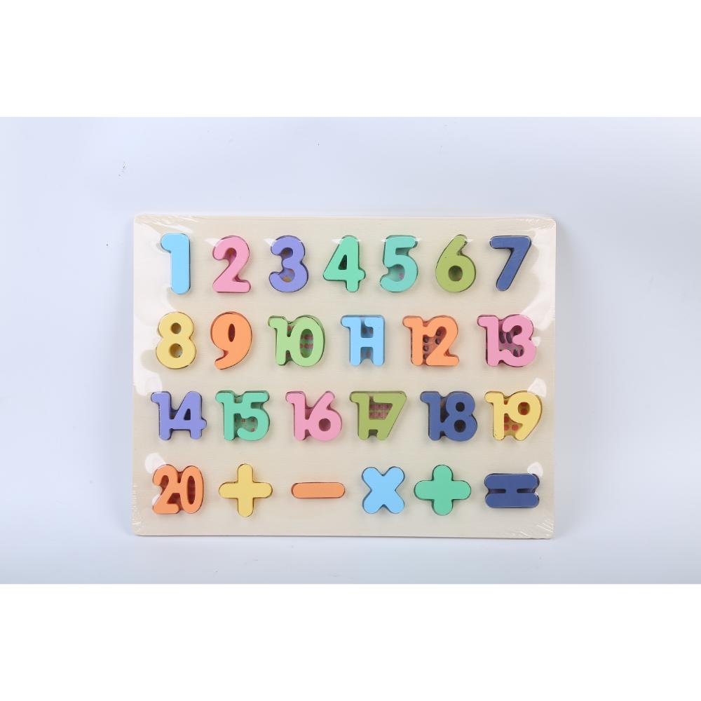 Factory Price - Turquoise Wooden Numbers - 1 To 20 Puzzle