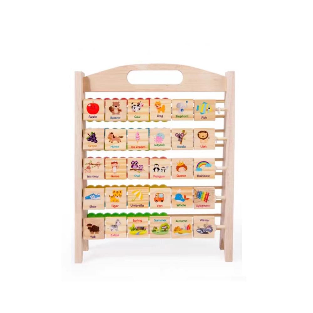 Factory Price - Wooden Abacus & Alphabets Learning & Education Toy