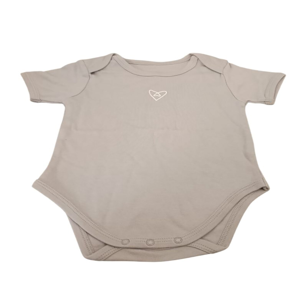 Forever Cute Body Suit 6 12m - Grey 