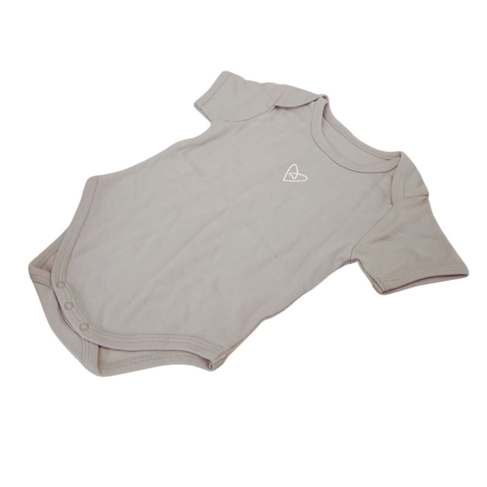 Forever Cute Body Suit 6 12m - Grey 