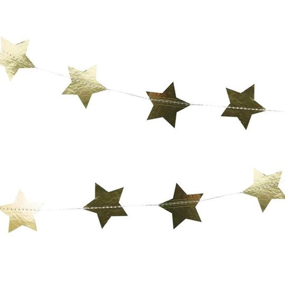 Ginger Ray - Garland - Gold Foiled Star
