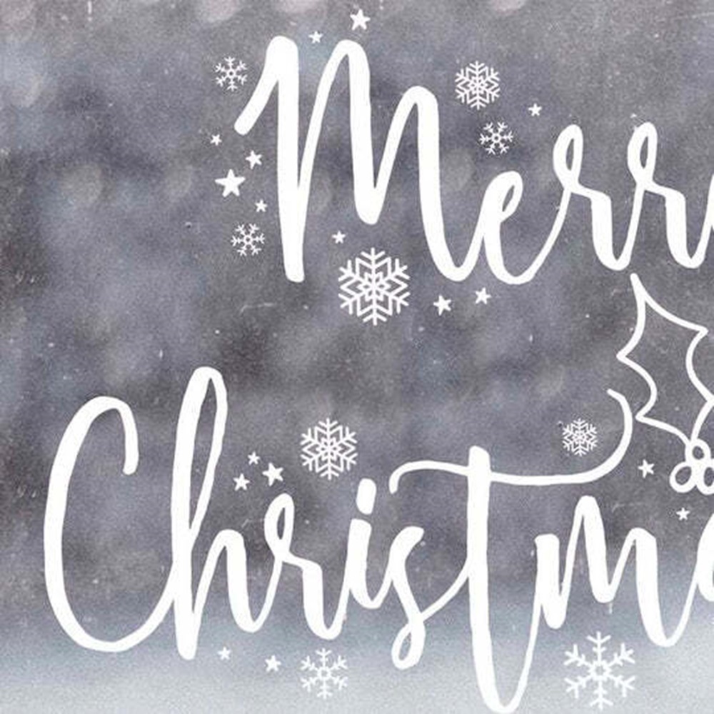 Ginger Ray -Window Sticker - Merry Christmas