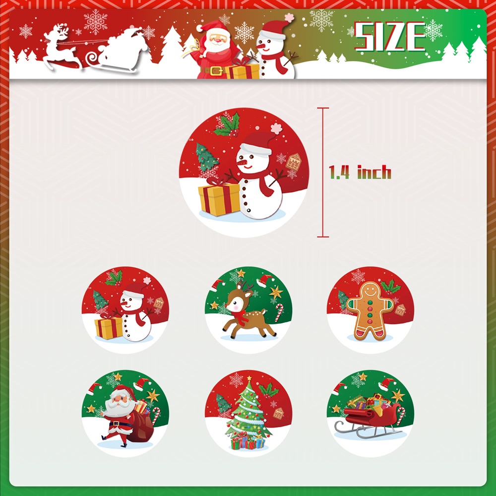 Highland - 12 Pc Christmas Gift Bags with Sealing Stickers