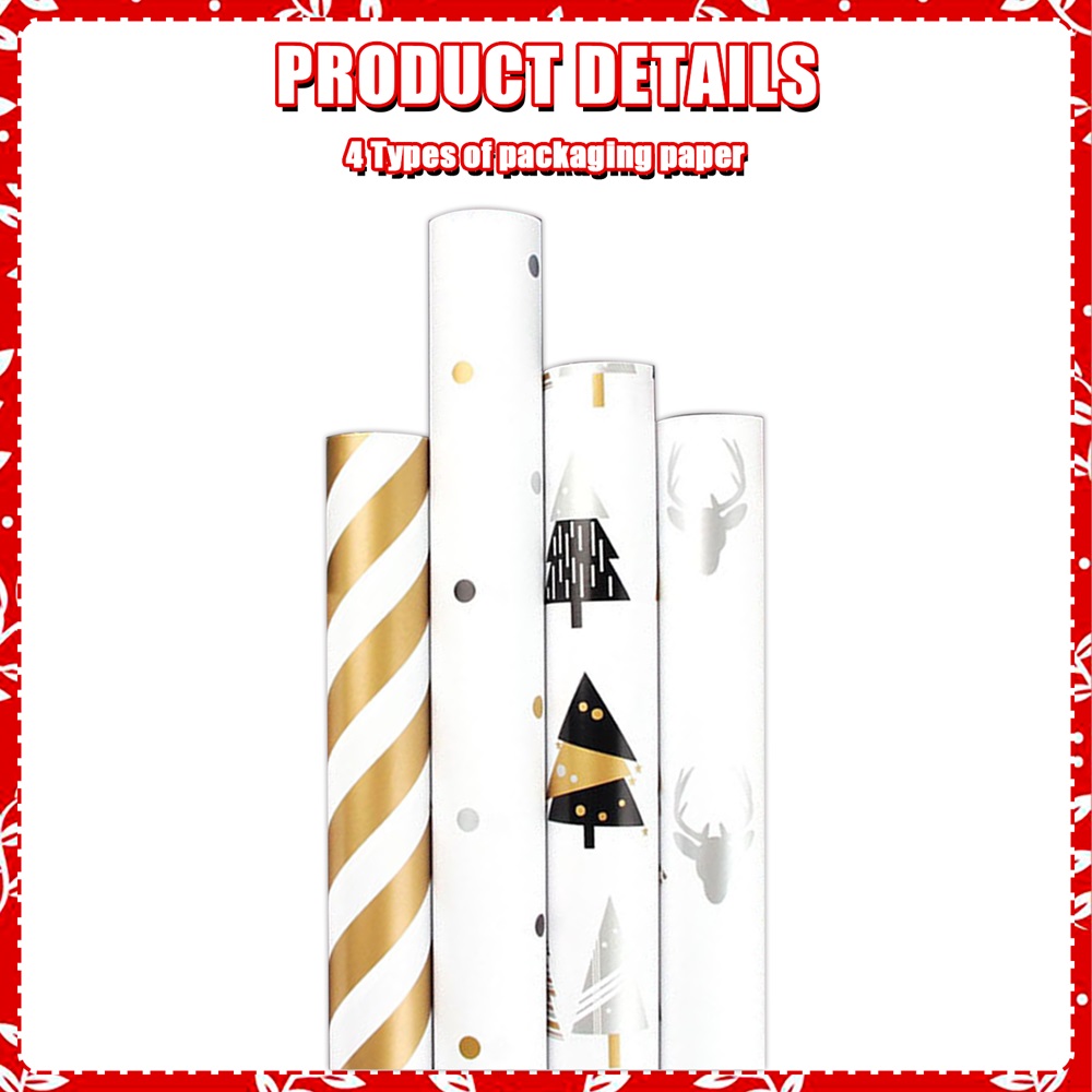 Highland - 4 Sheets Christmas Gift Wrapping Paper 50x71 CM