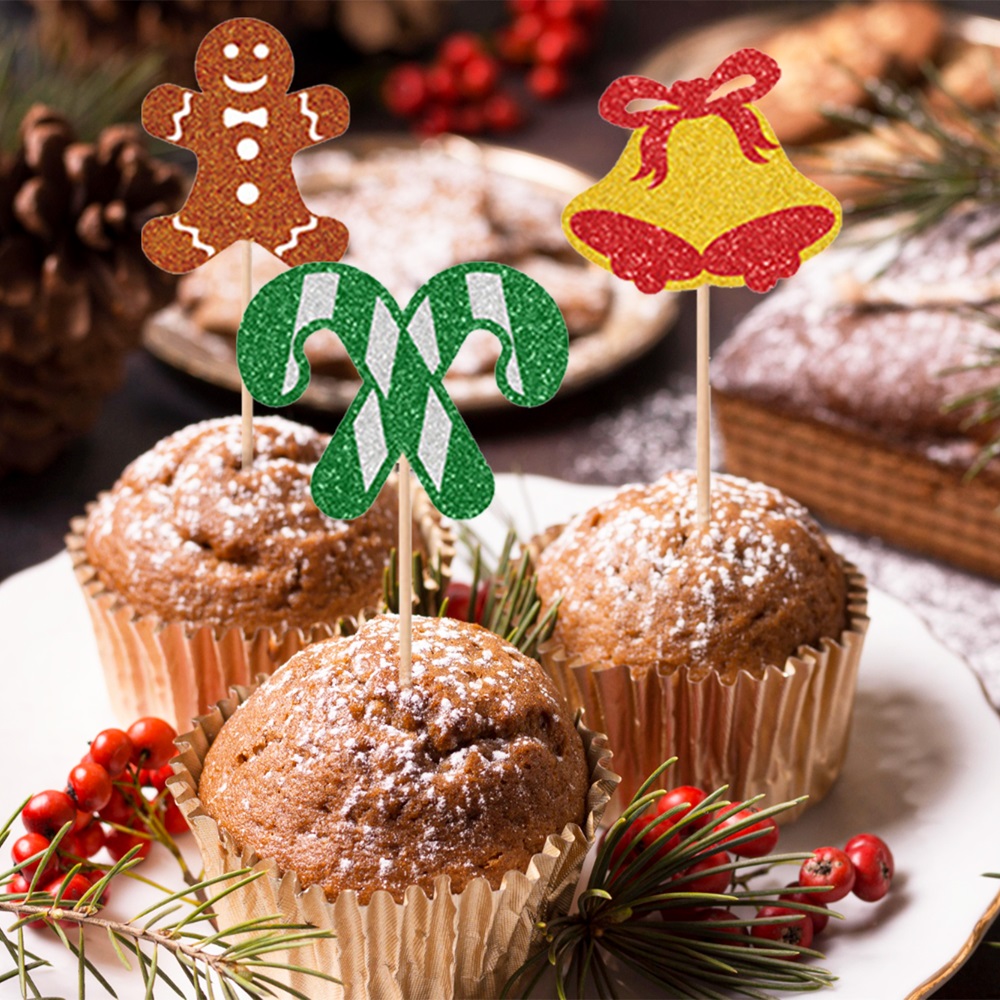 Highland - Acrylic Merry Christmas Cake Topper - Set of 15 