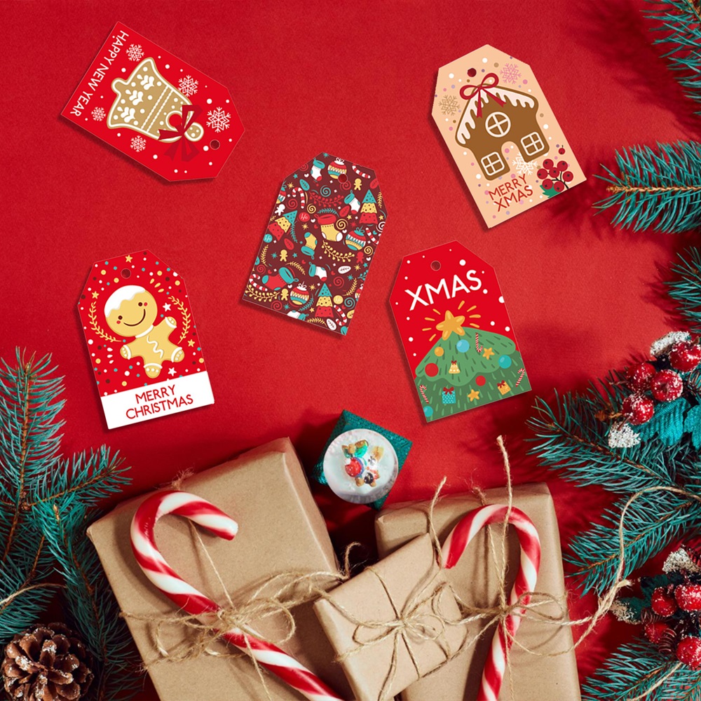 Highland - Christmas Gift Tags with String - Pack of 48