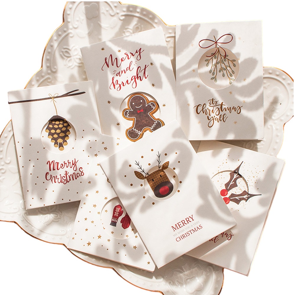 Highland - Christmas Greeting Cards with Sticker/ Envelopes - 6 Pcs