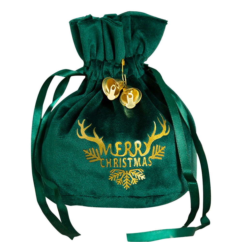 Highland - Merry Christmas Fabric Gift Bag - Green 
