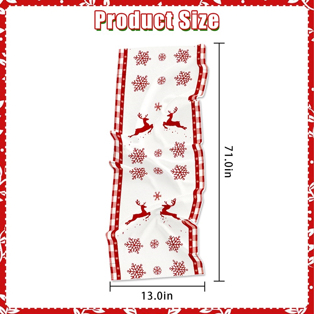Highland - Merry Christmas Table Runner - 13x70 Inches