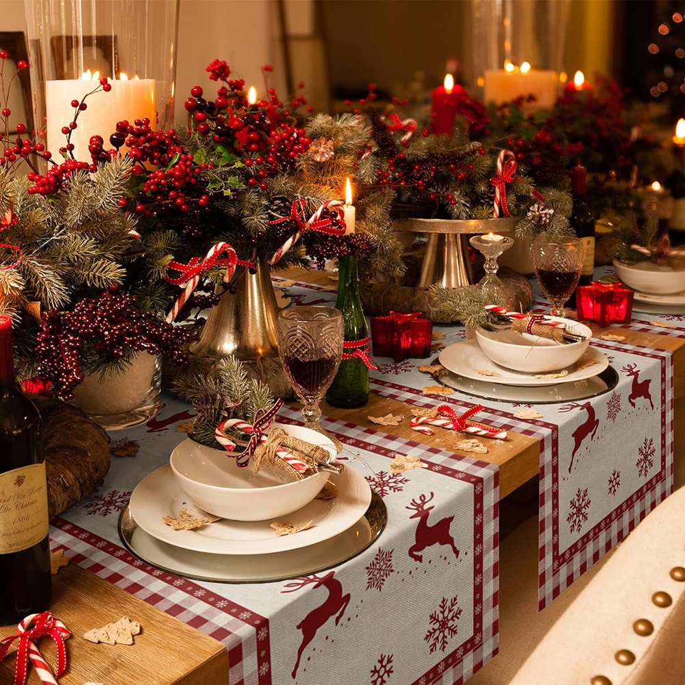 Highland - Merry Christmas Table Runner - 13x70 Inches