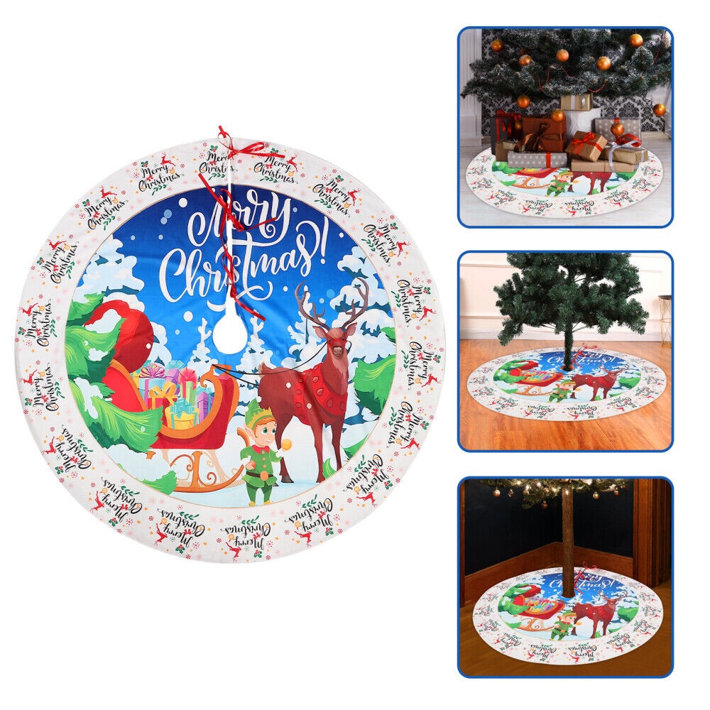 Highland - Merry Christmas Tree Skirt Decoration - 35.4 Inch