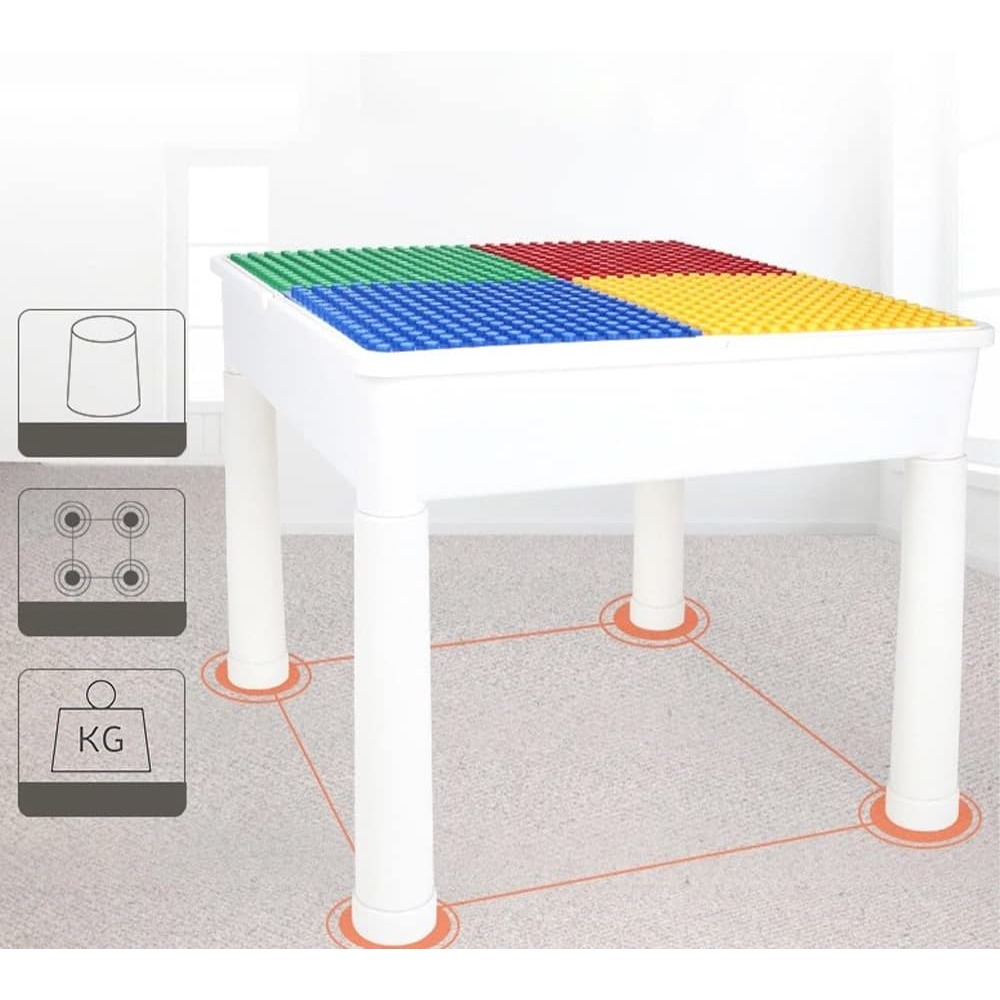 Little Story - 4-in-1 Activity And Block Table W/T 350 Blocks - Xl
