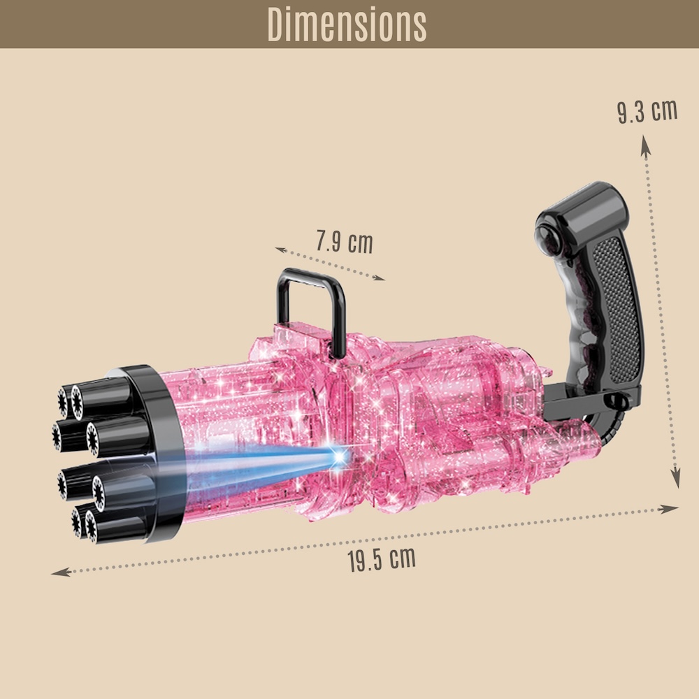 Little Story - 8 Holes Bubble Machine Gun - Pink