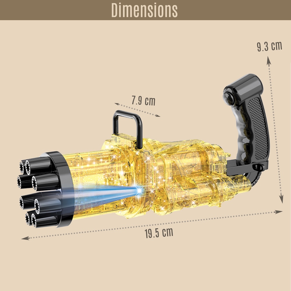 Little Story - 8 Holes Bubble Machine Gun - Yellow