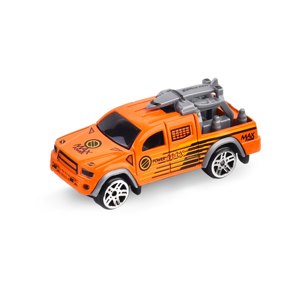 Little Story - Alloy Sliding Pickup Toy Truck (6 Pcs) - Multicolor