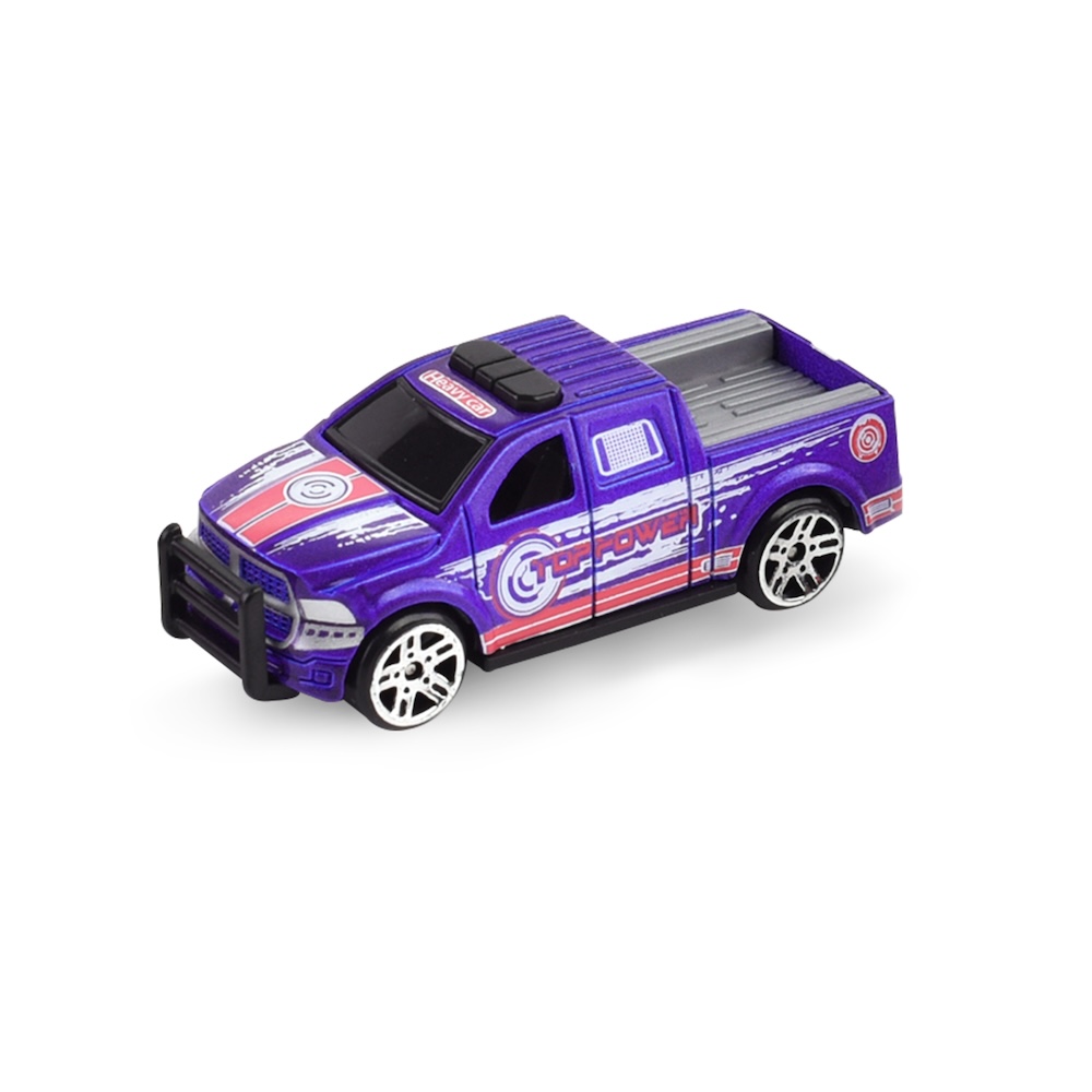 Little Story - Alloy Sliding Pickup Toy Truck (6 Pcs) - Multicolor