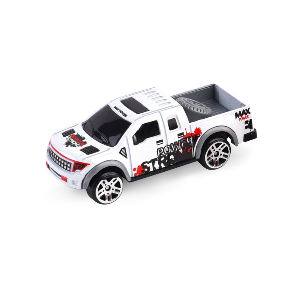 Little Story - Alloy Sliding Pickup Toy Truck (6 Pcs) - Multicolor