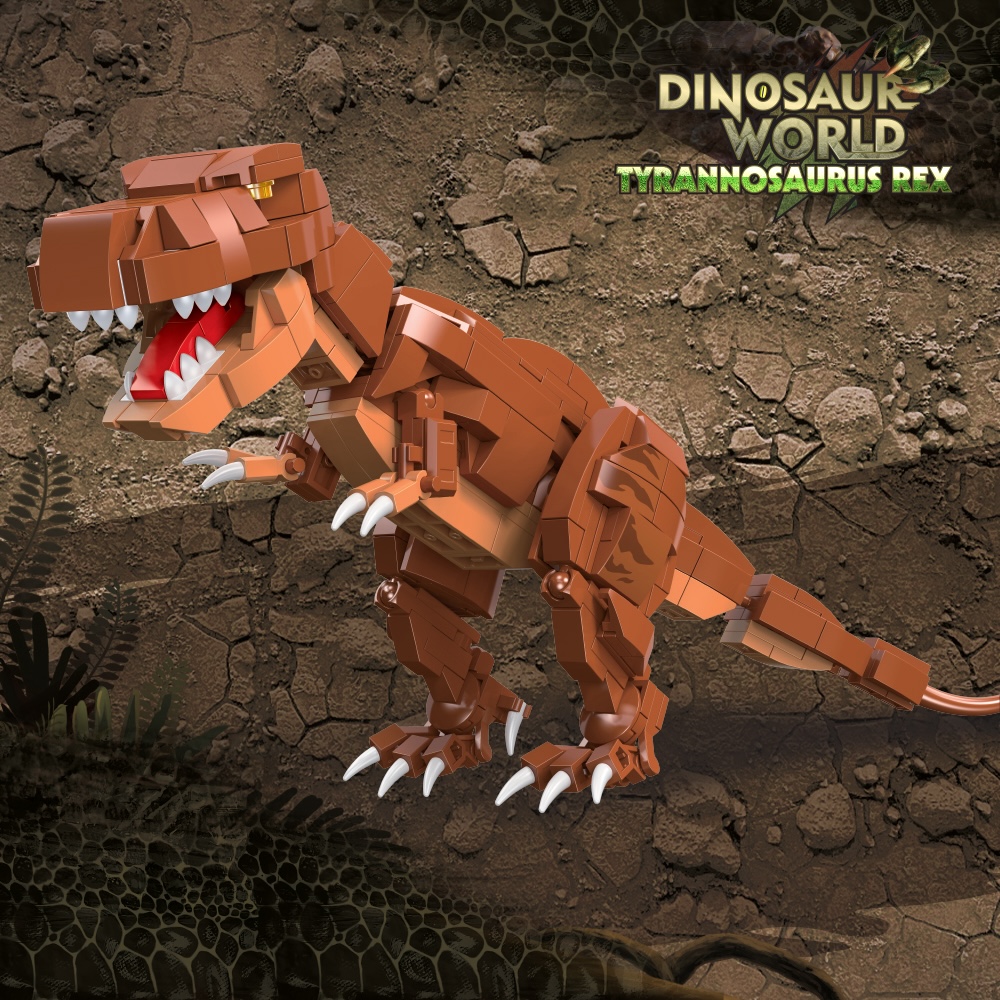 Little Story - Block (Leg Godt) Toy Dinosaurs World - Tyrannosaurus Rex (350 Pcs)
