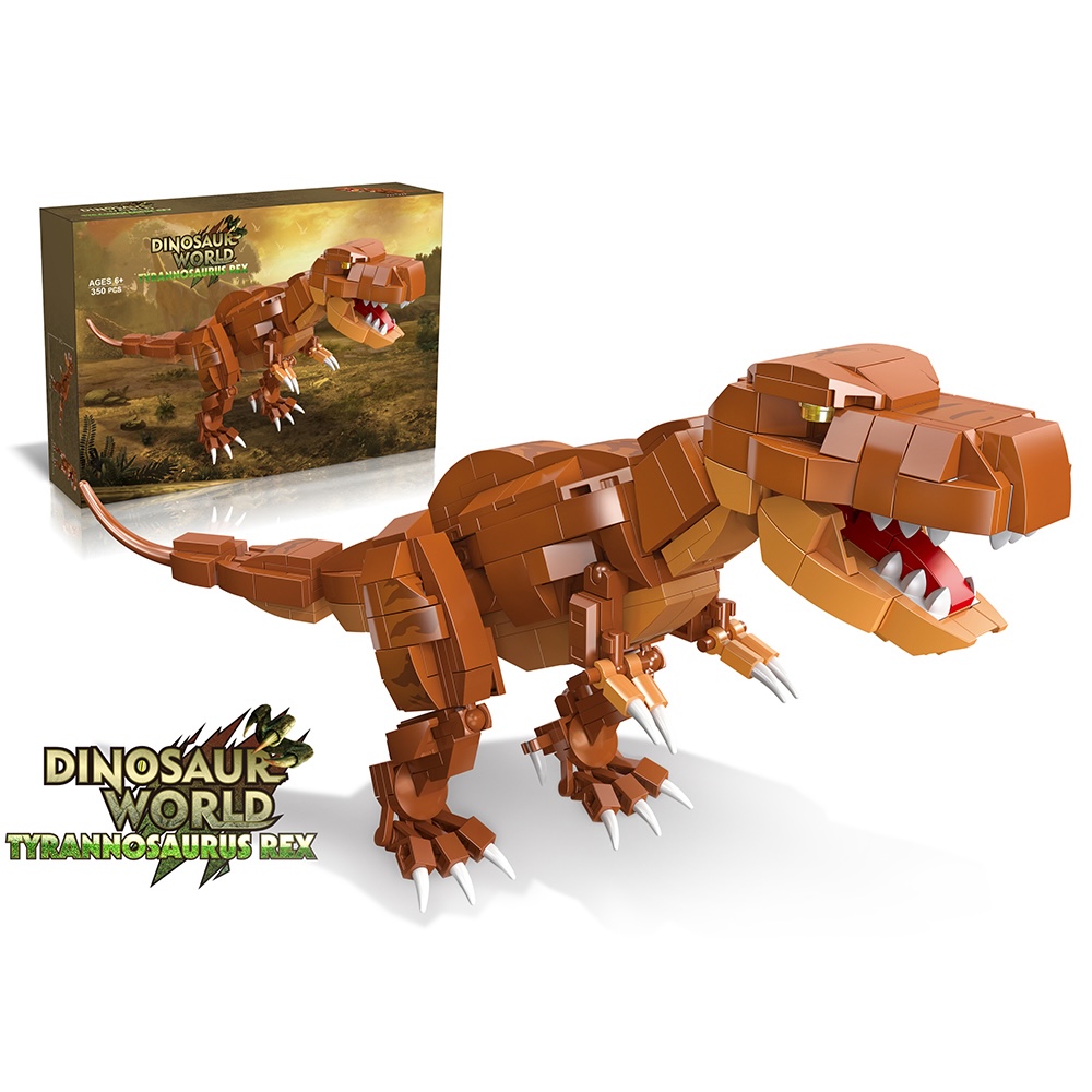 Little Story - Block (Leg Godt) Toy Dinosaurs World - Tyrannosaurus Rex (350 Pcs)