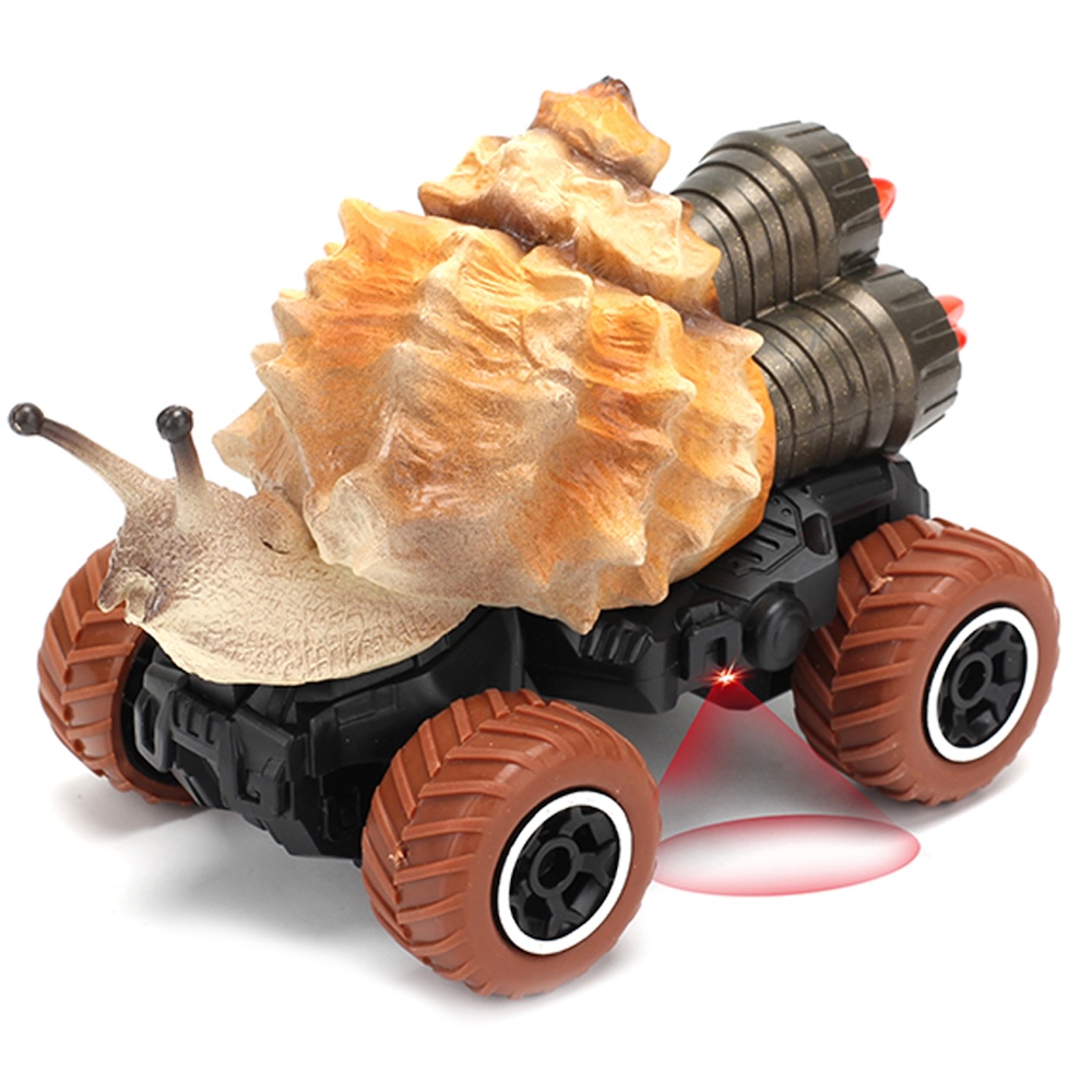 Little Story - Kids Toy 2 Channel Snail Car With Remote Control - Brown
