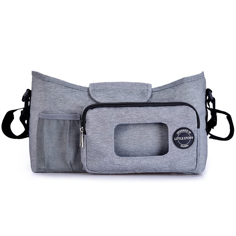 Little Story - Stroller Diaper Organizer Bag - Grey