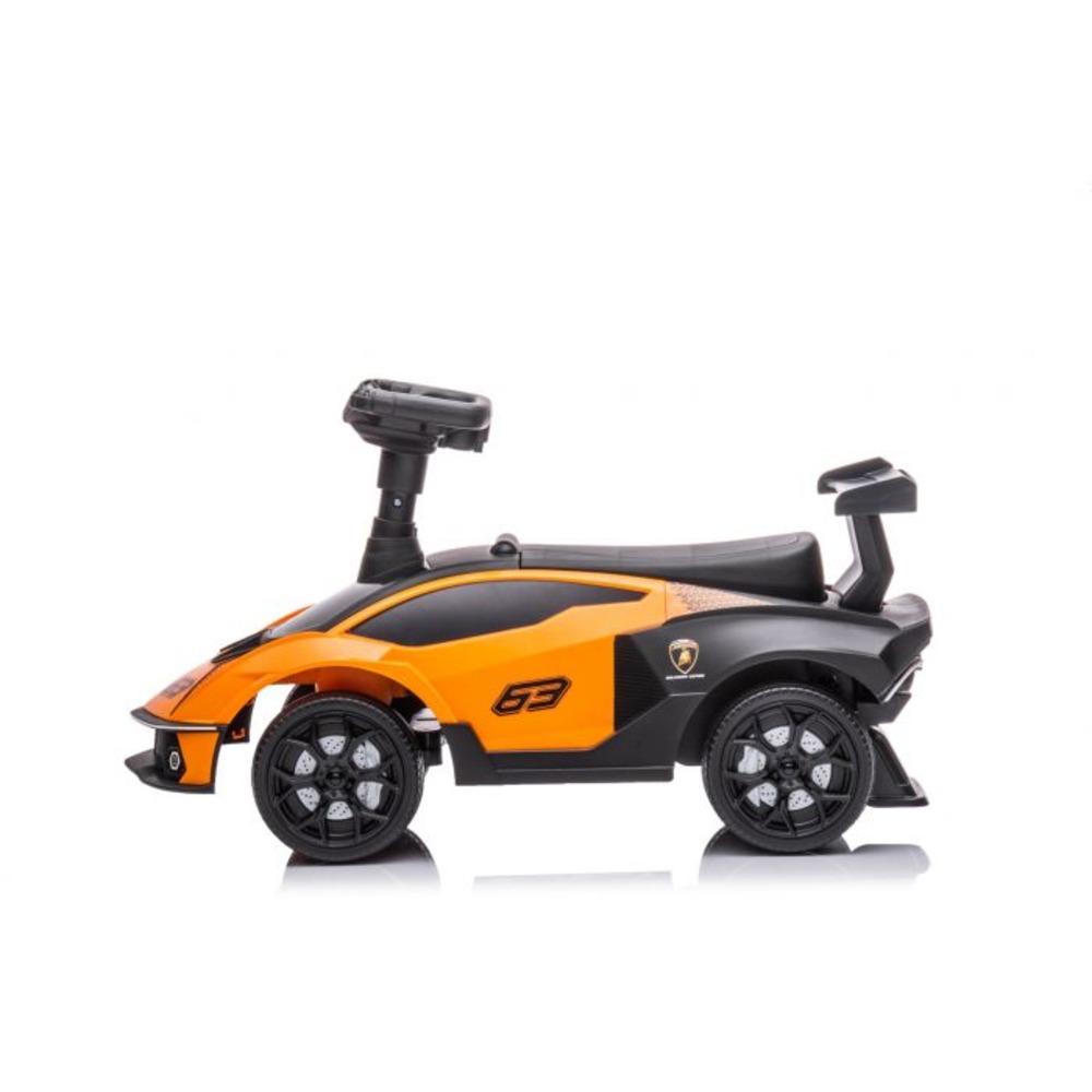 MYTS - 2 In 1 Lamborghini Essenza Scv12 Licensed Kids Push Along Ride-On - Orange