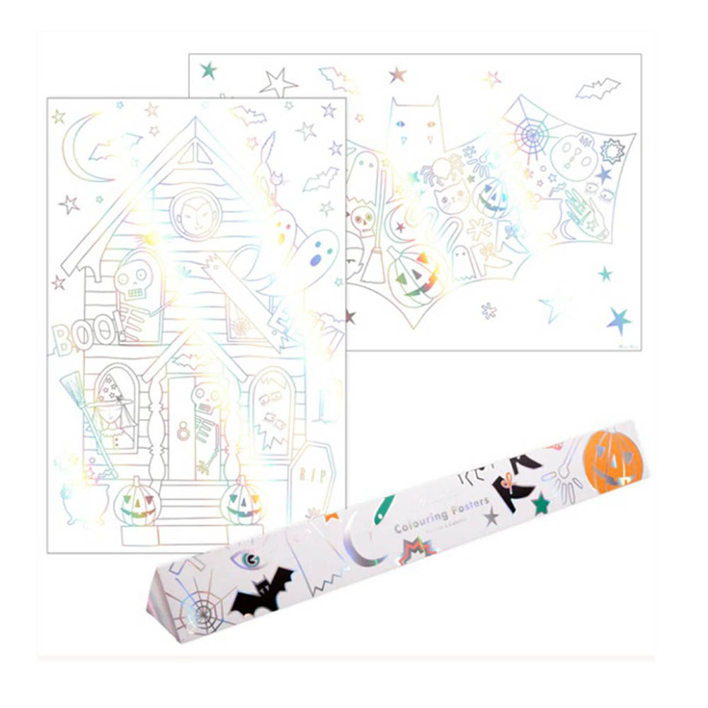 Party Camel - Halloween Colouring Posters