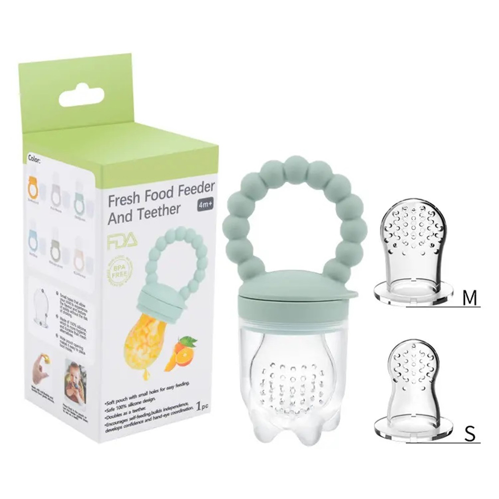 Pikkaboo - BPA Free Fruit Feeder Pastel Unisex - Blue