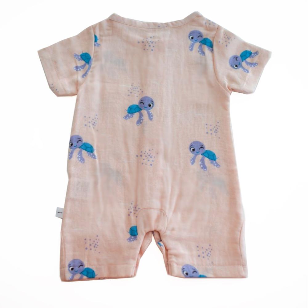 Tickle Tickle - Lil Octy Organic Muslin Romper 0-3 Months