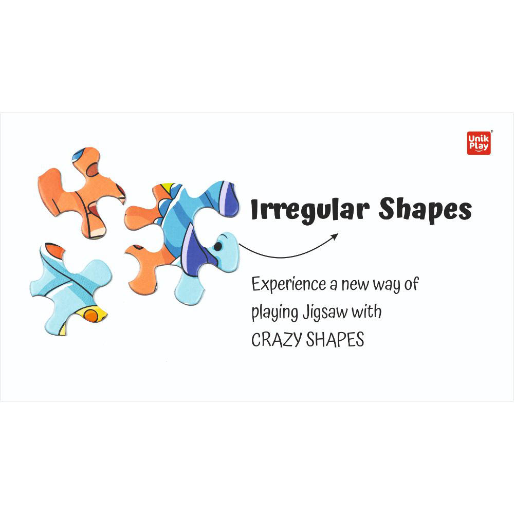 Unik Play - Go Crazy Jigsaw Puzzle With 2 Puzzle Trays - Construction
