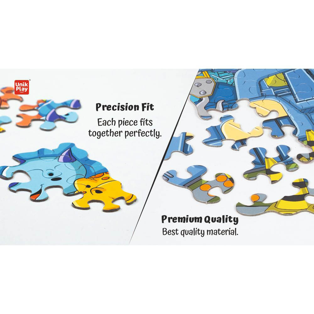 Unik Play - Go Crazy Jigsaw Puzzle With 2 Puzzle Trays - Construction