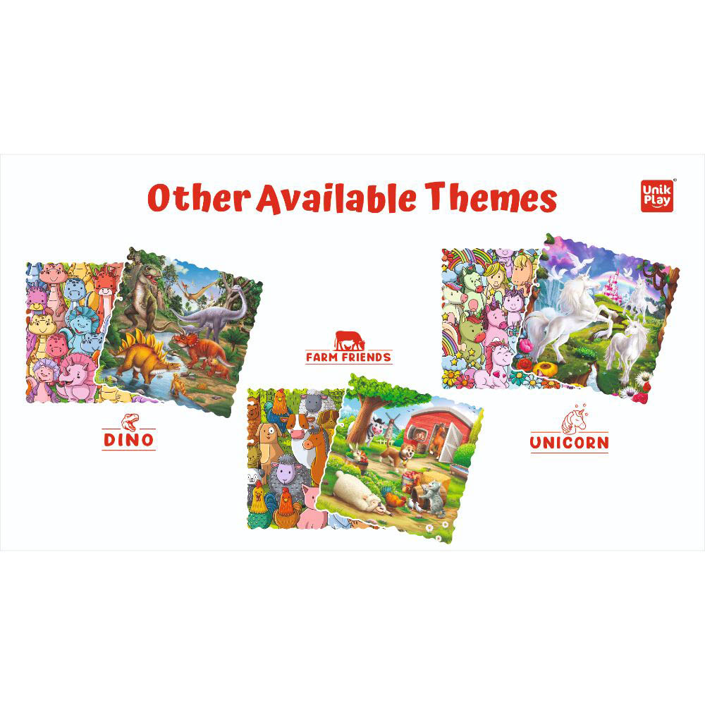 Unik Play - Go Crazy Jigsaw Puzzle With 2 Puzzle Trays - Construction