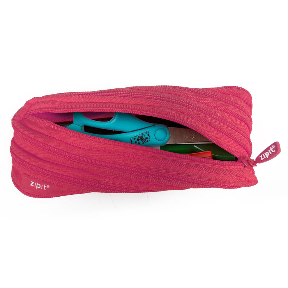 Zipit - Neon Twister Pencil Case - Dazzling Pink
