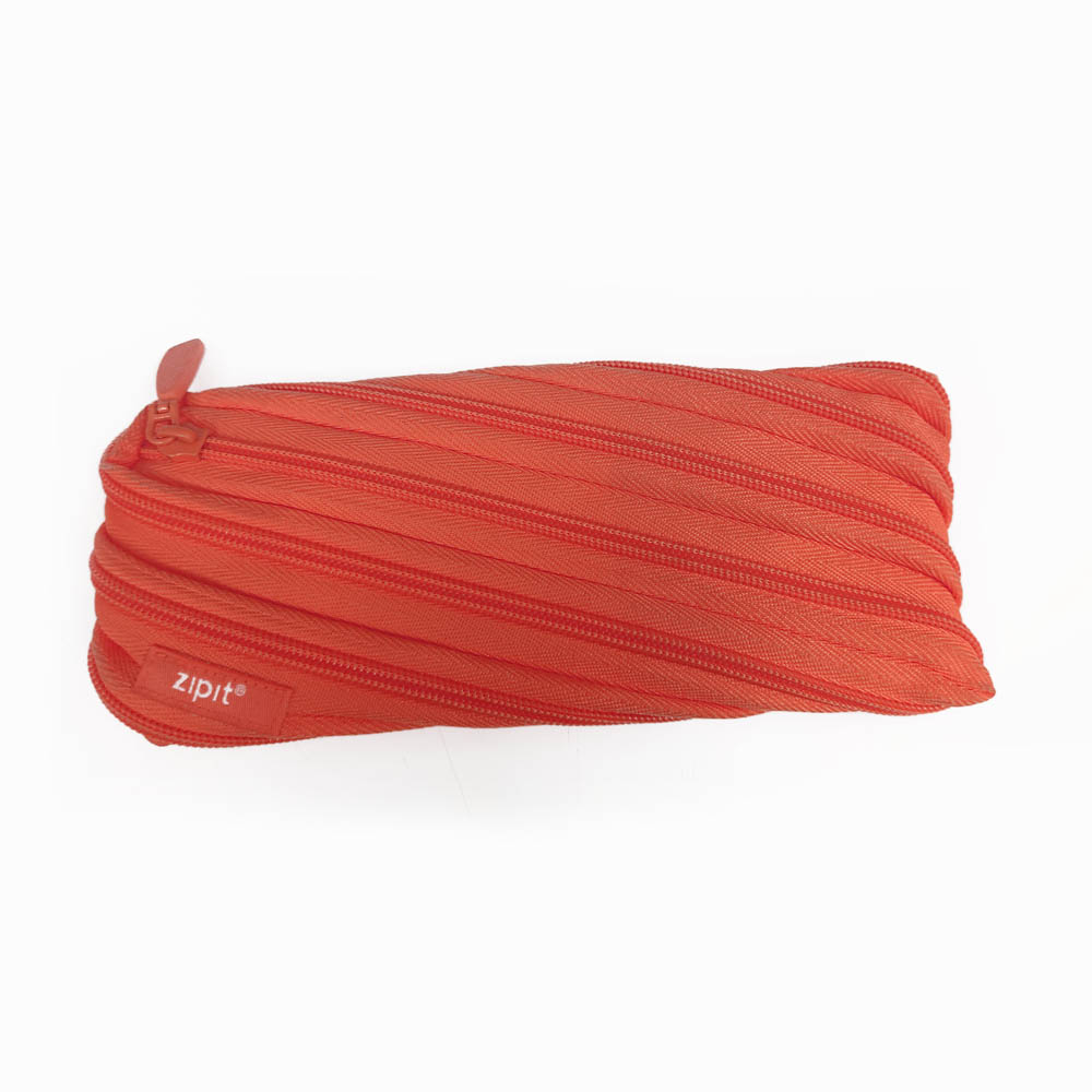 Zipit - Neon Twister Pencil Case - Glowing Peach