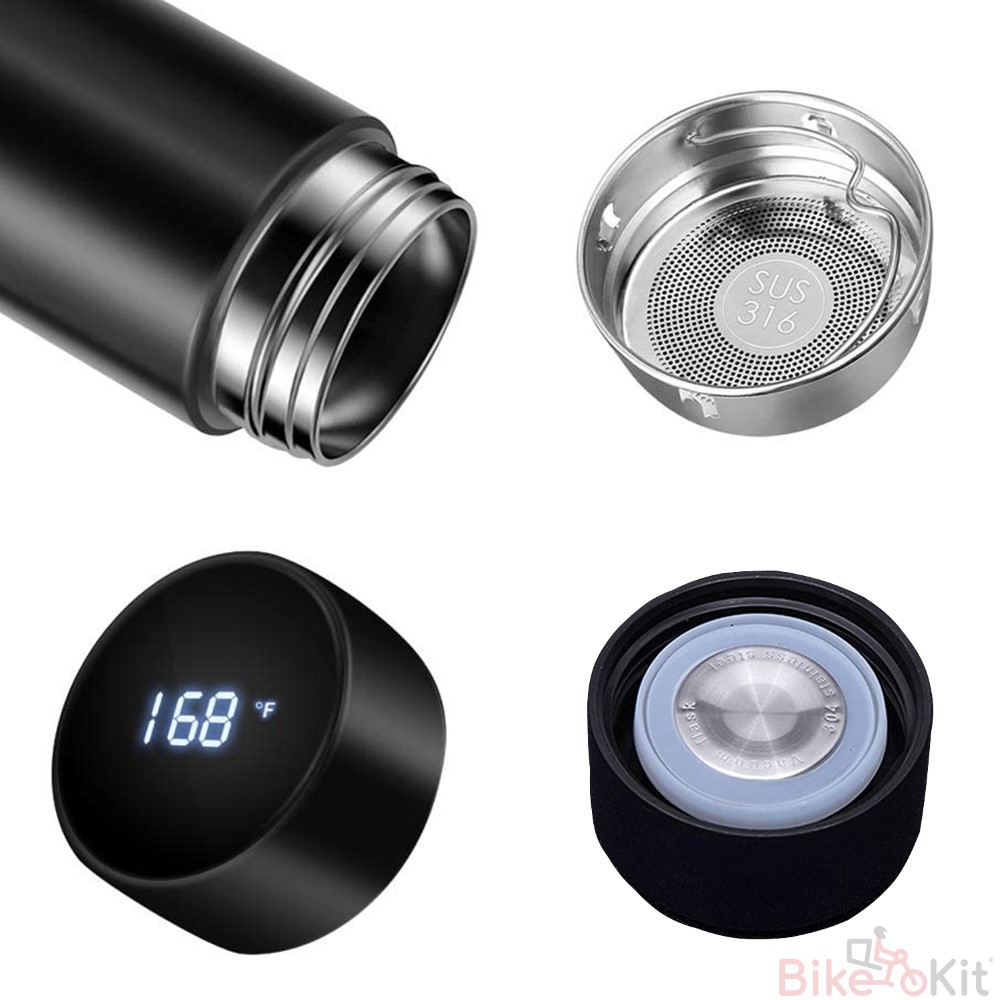 Brain Giggles - 500ML Smart Thermo LED Stainless Steel Vacuum Flask WithTemperature Display