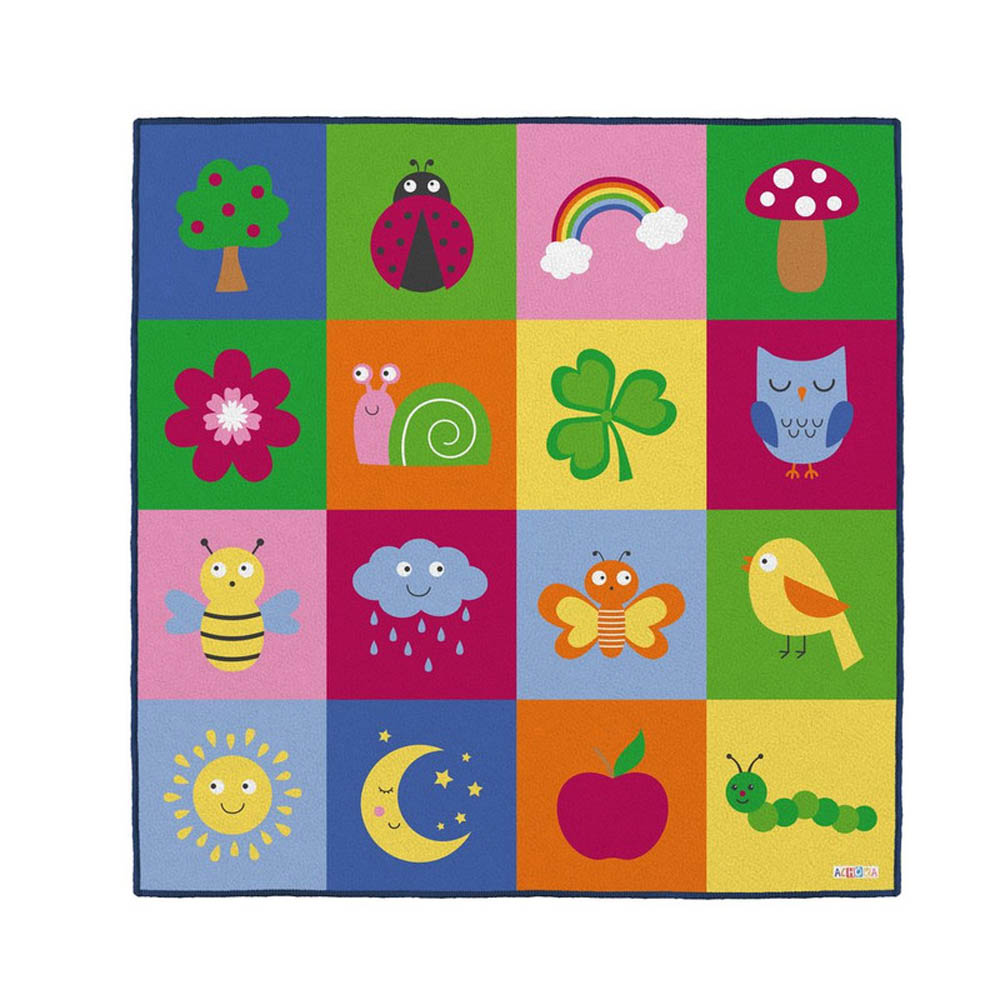 Achoka - Tapis Geant 200X200 Runner Print Fruits 1077 Kxa11