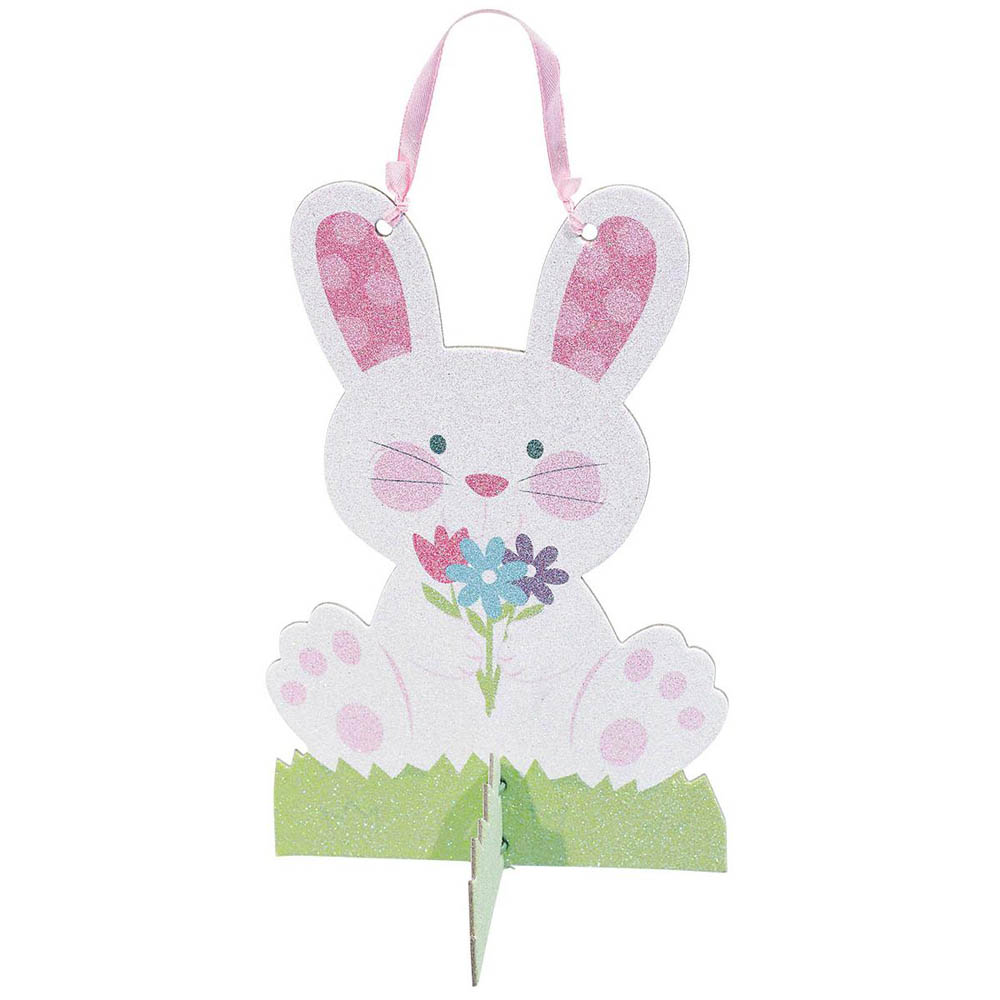 Amscan - Bunny 3D Glitter Decoration