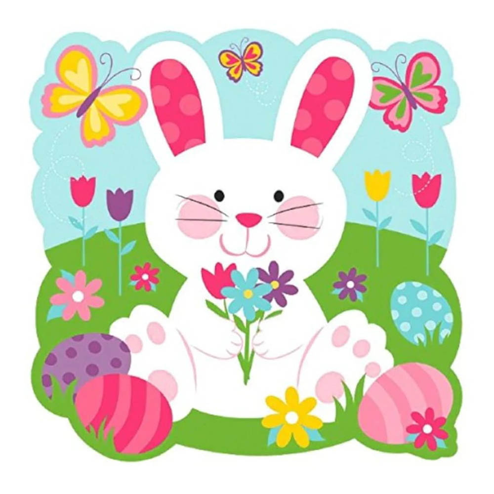 Amscan - Easter Bunny Cutout With Butterfly