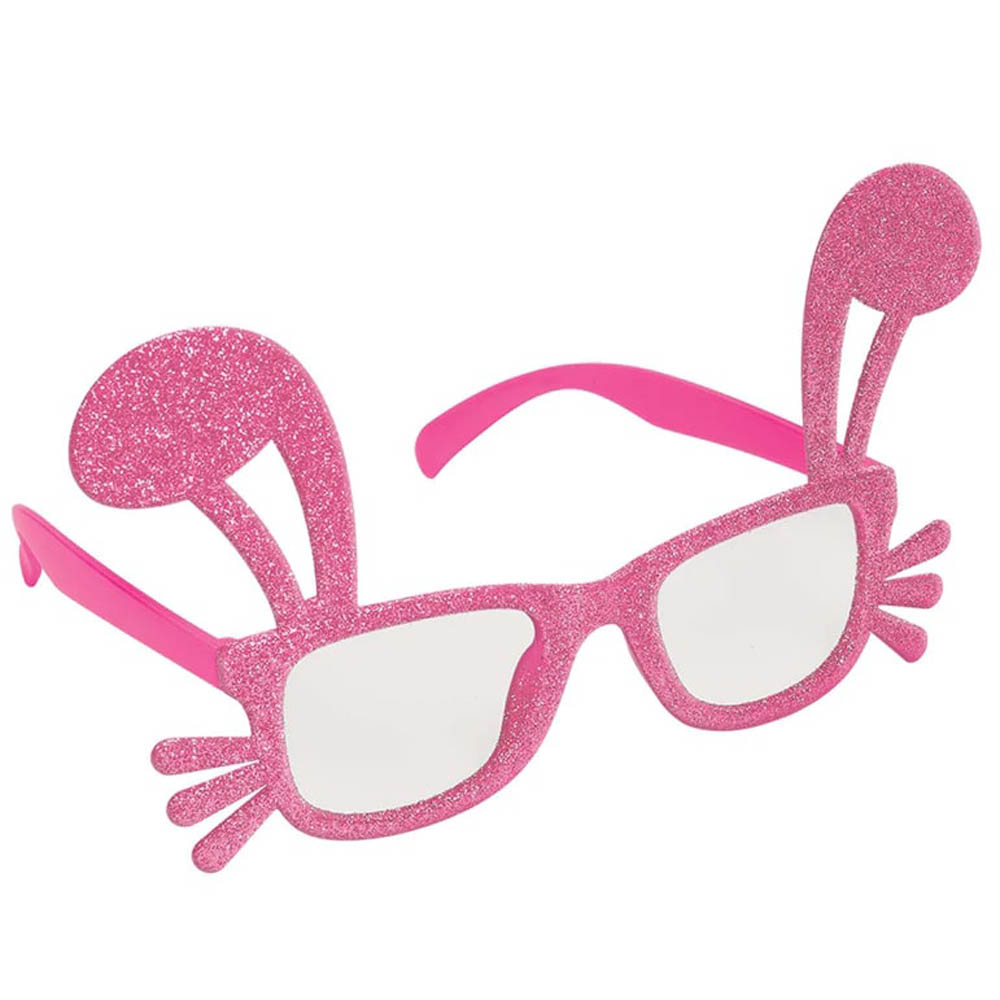 Amscan - Easter Shapped Pink Glitter Glasses