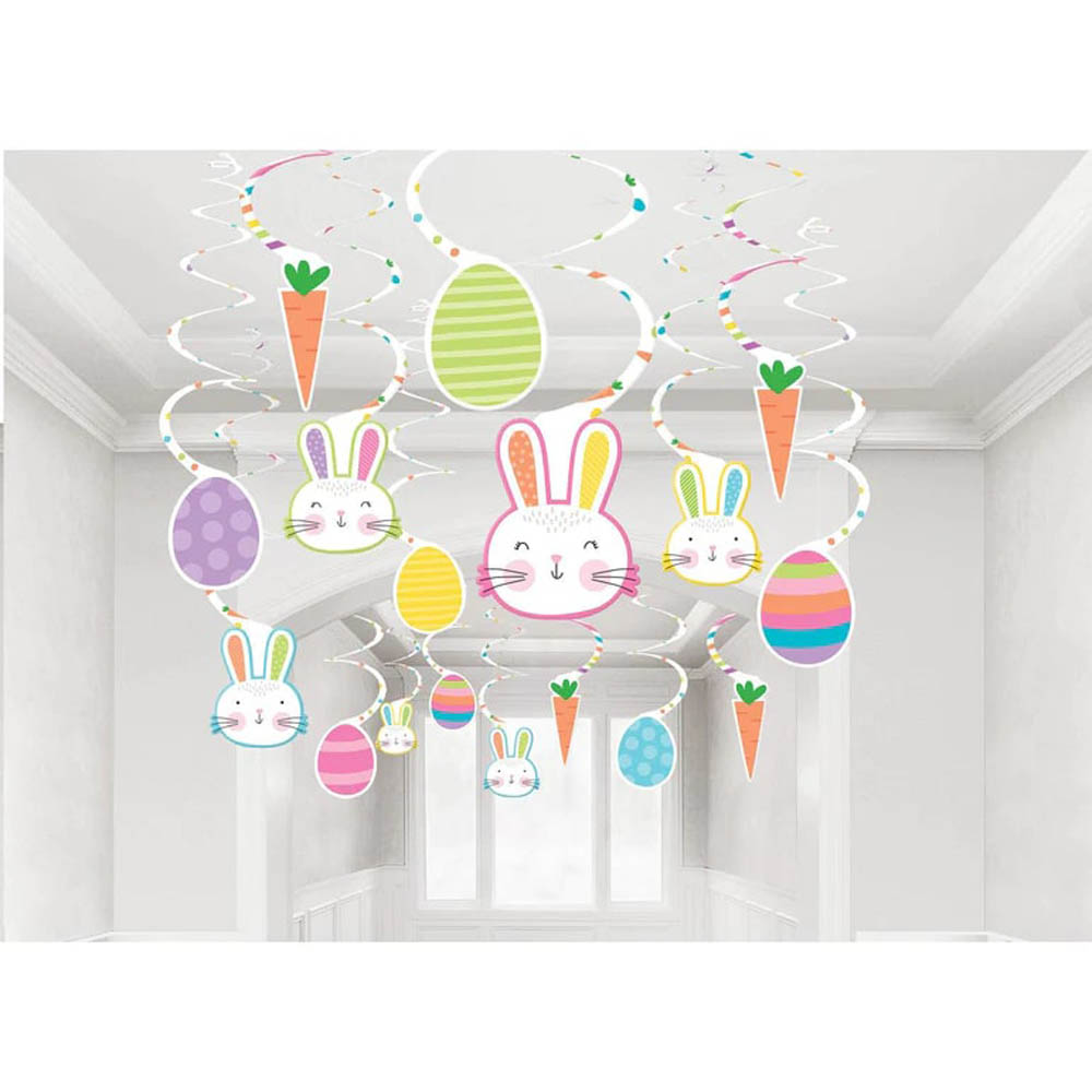 Amscan - Hello Bunny Swirl Decoration
