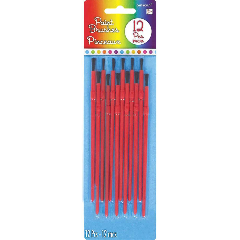 Amscan - Paint Brushes 12 Pcs