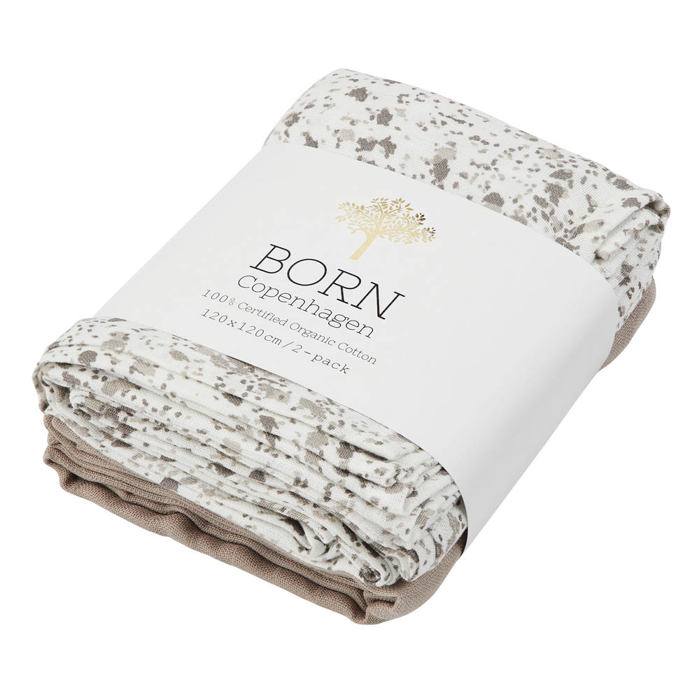 Born Copenhagen - Organic Cotton Swaddle Paint (Pack of 2)
